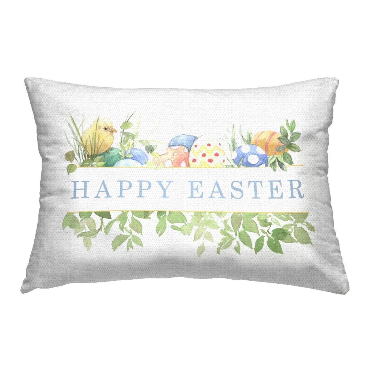 Stupell Industries Floral Happy Easter Outdoor Printed Pillow